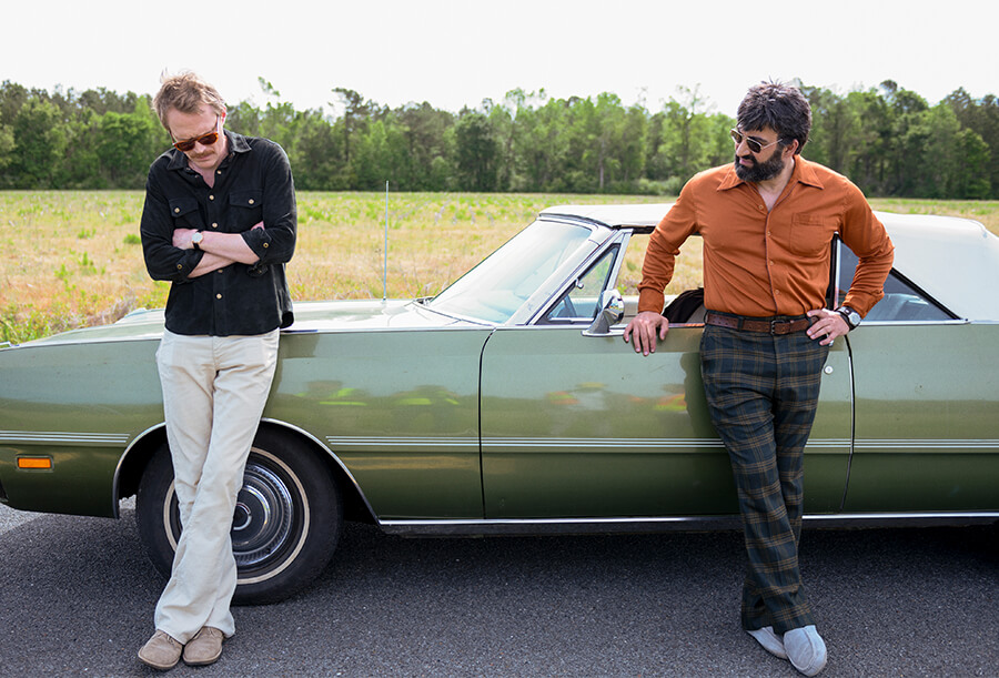 Paul Bettany as Uncle Frank and Peter Macdissi as Wally